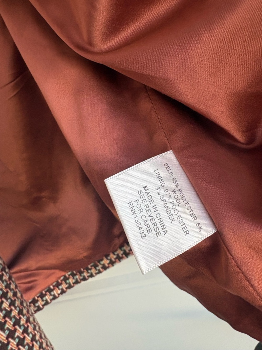 Modcloth Brown Houndstooth Blazer Jacket - Picture 5 of 7